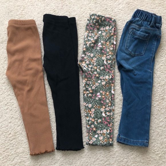 Old Navy Other - Old Navy Toddler Girls’ Pants Bundle Rib-Knit Leggings Ballerina Jeggings 2T